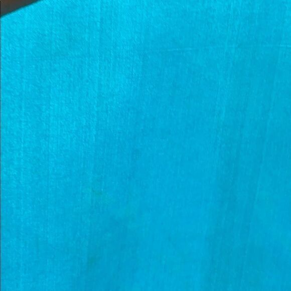 Vtg turquoise detailed design geometric scarf - Picture 6 of 7